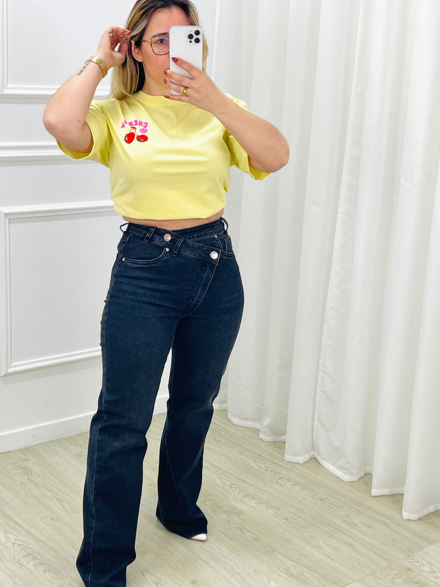 TSHIRT CHERRY AMARELO