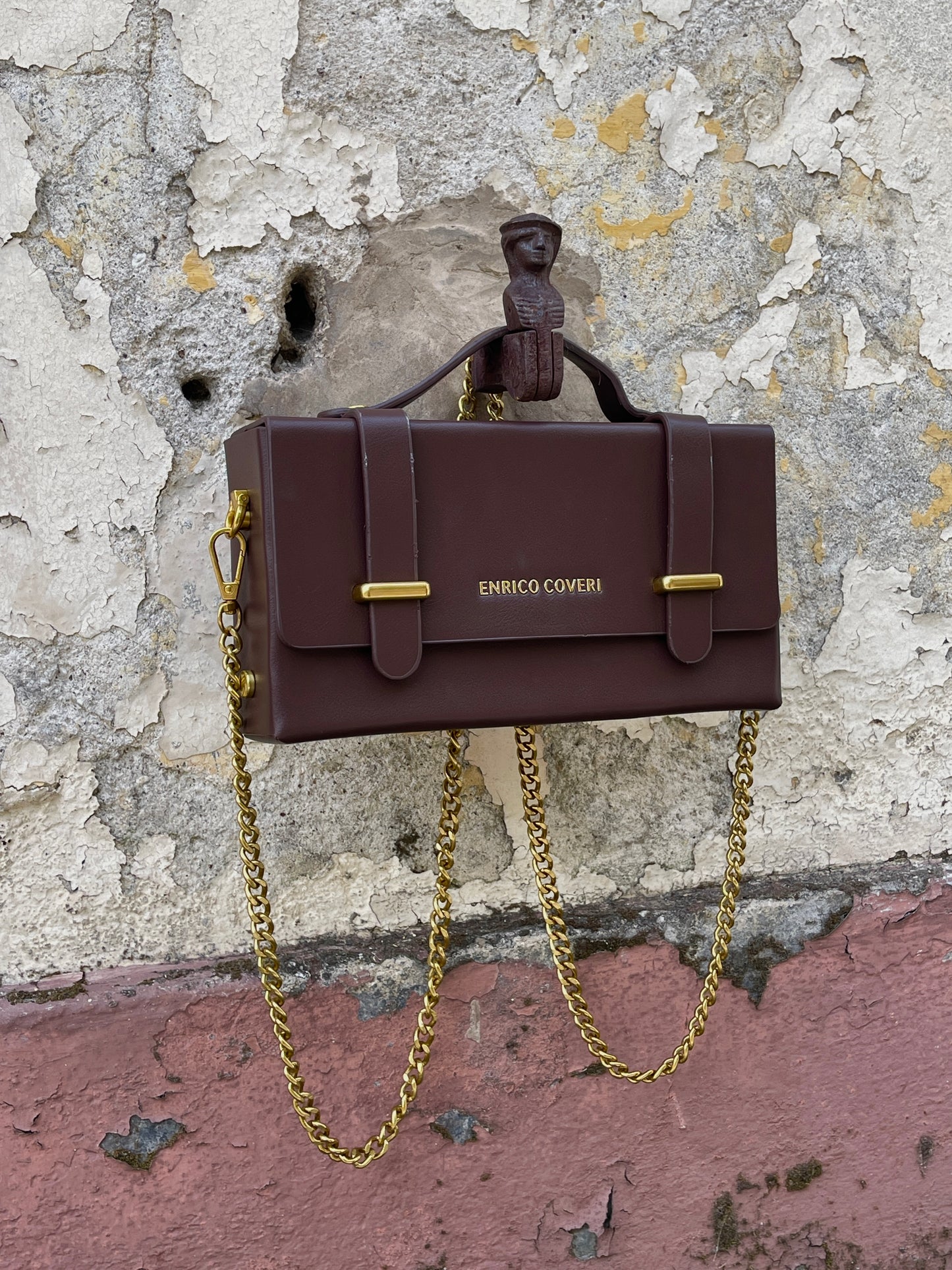 MINI BAG RETANGULAR CASTANHO