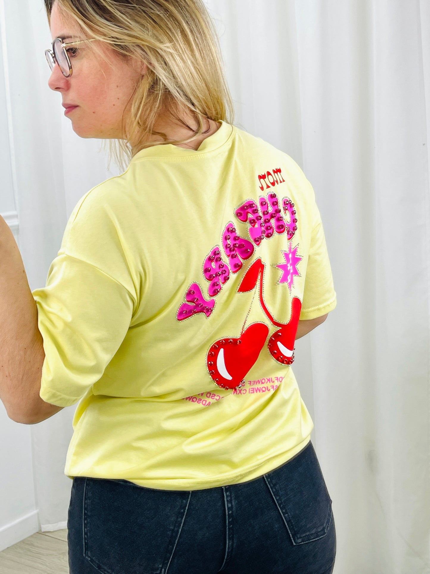 TSHIRT CHERRY AMARELO