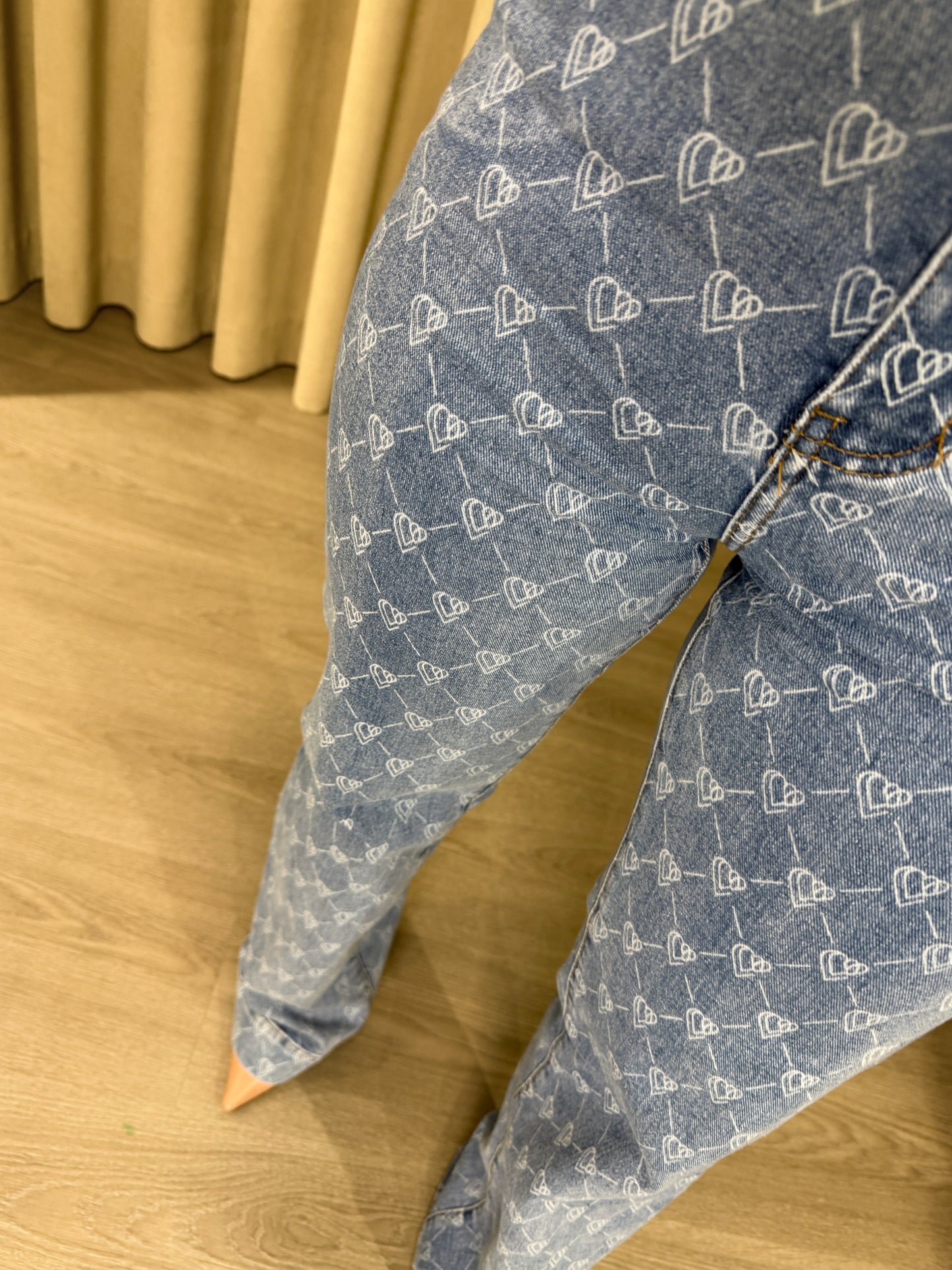 CALÇA WIDE LEG HEART