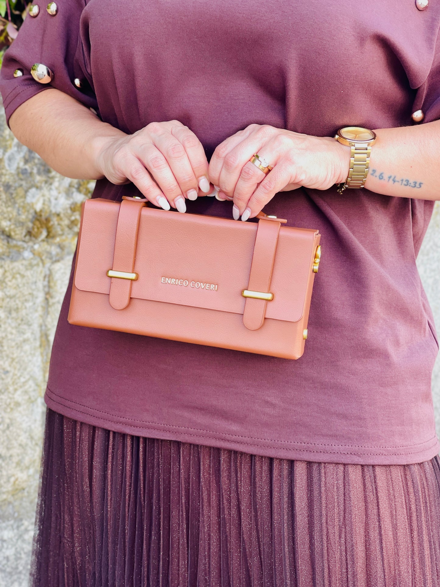 MINI BAG RETANGULAR CAMEL