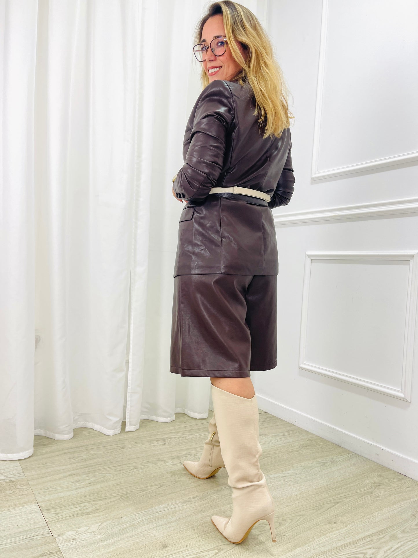 BLAZER ECOPELE CHOCOLATE