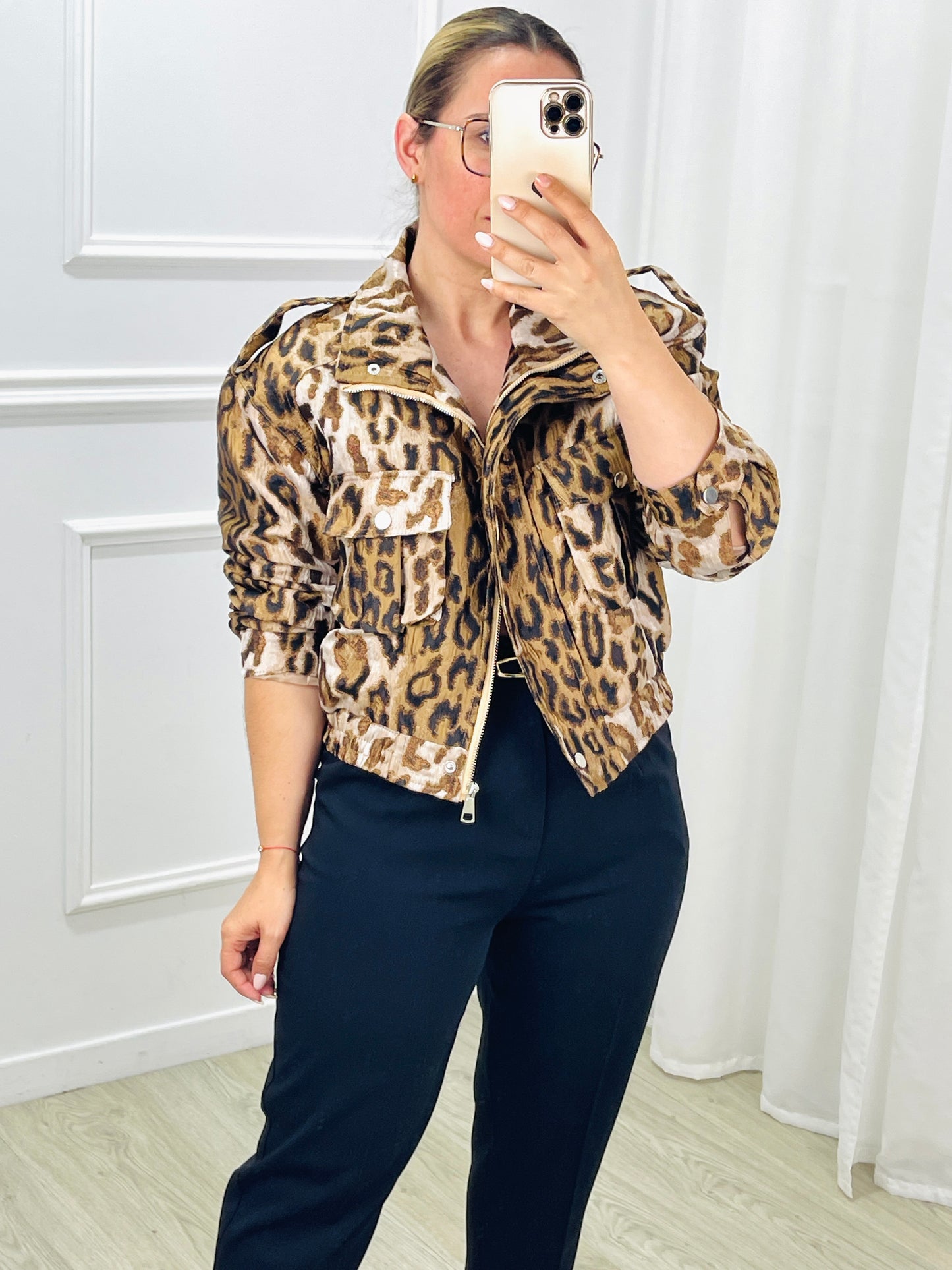 BOMBER LEOPARDO