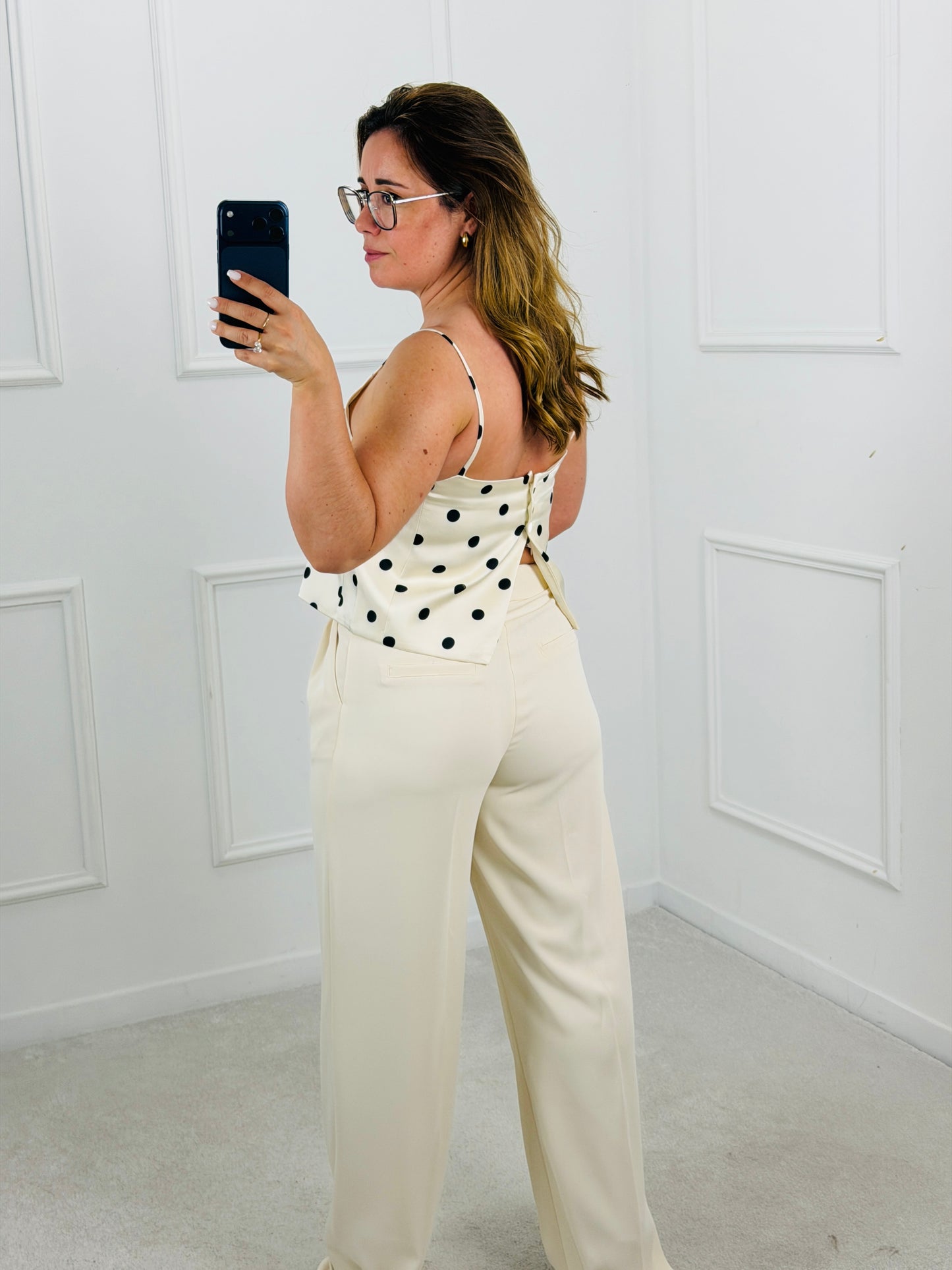 CALÇA FLUIDA BEGE DRÔLE COPINE