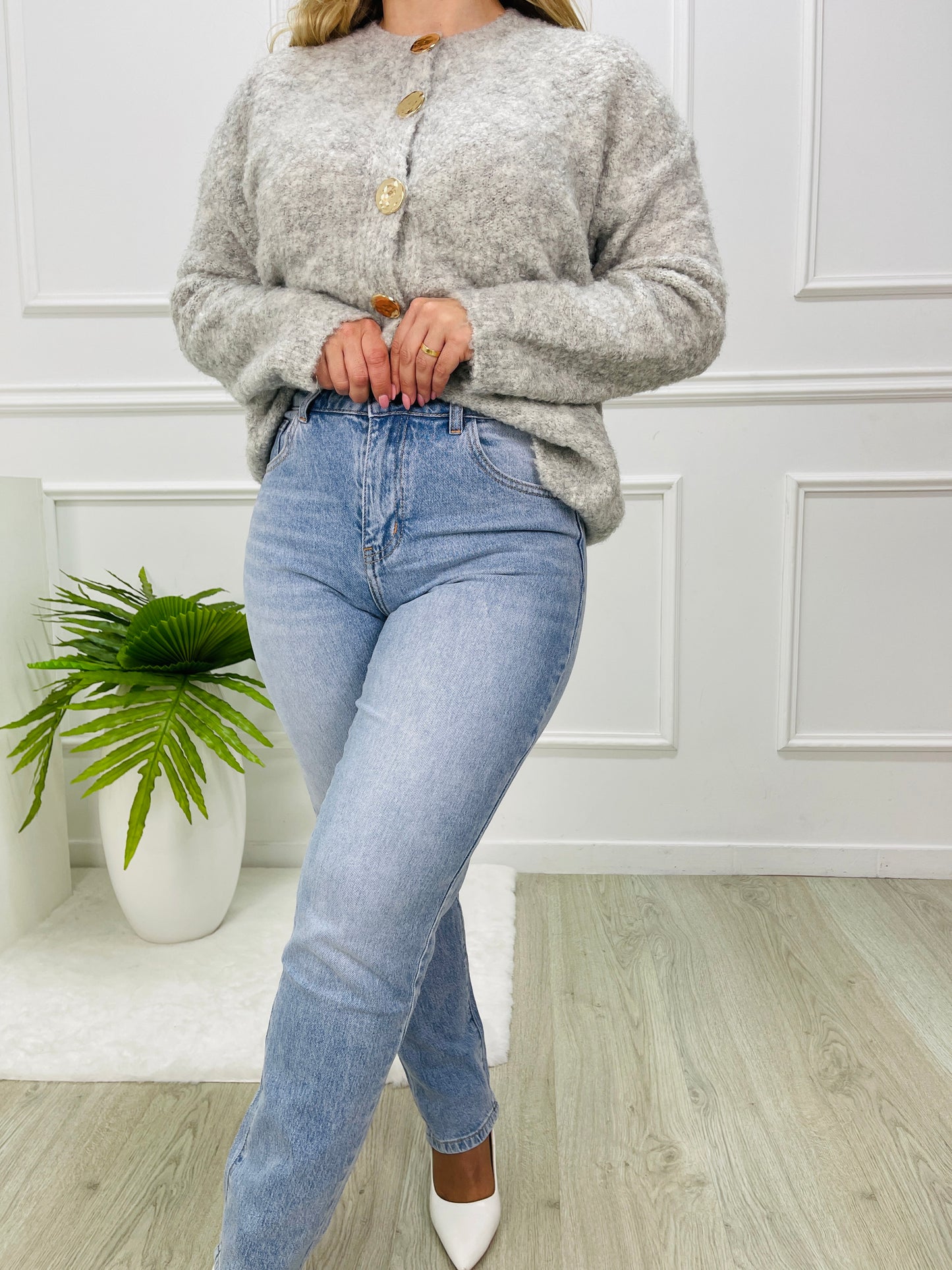 CALÇA GANGA MOM FIT MÉDIO