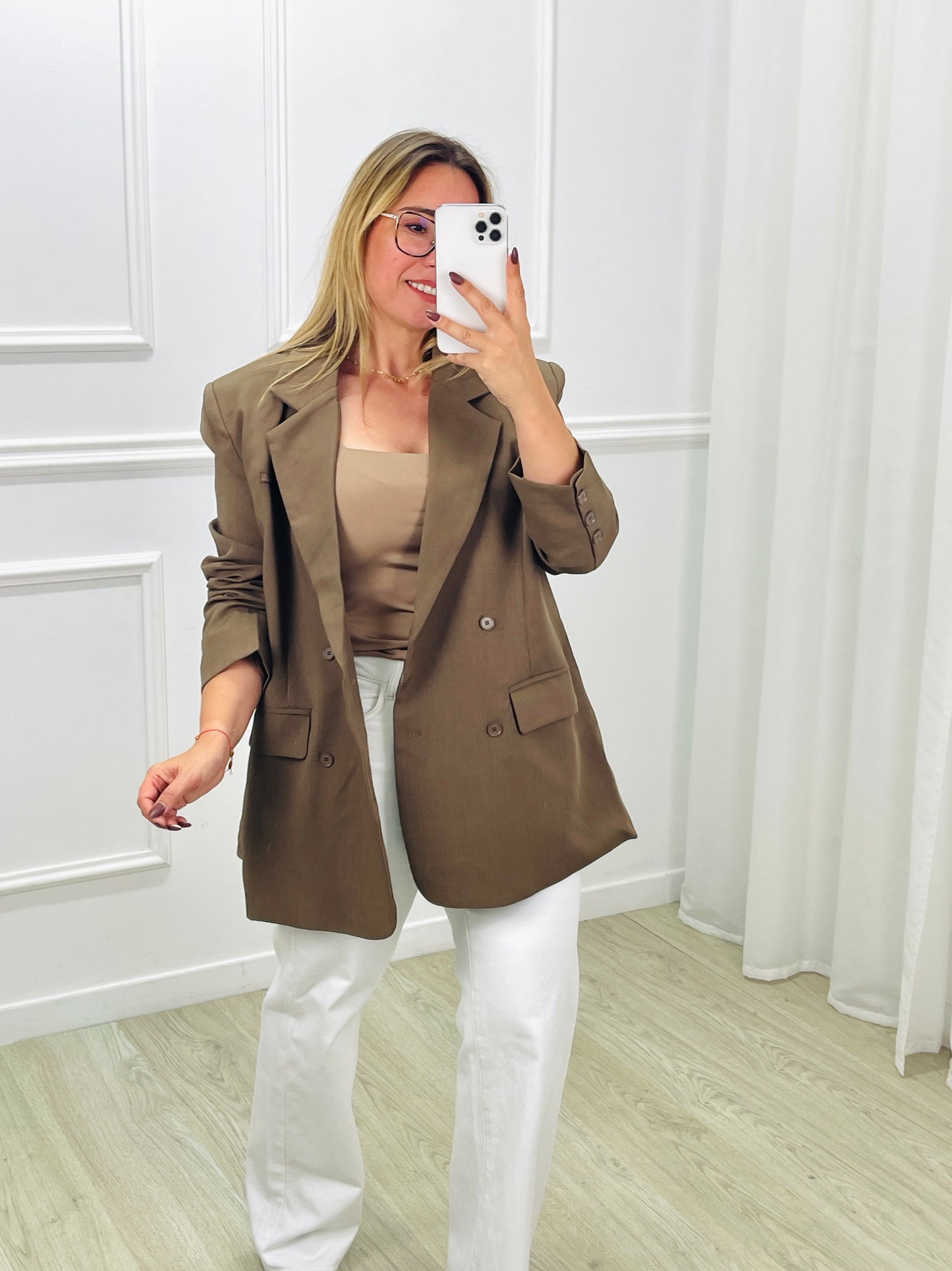 BLAZER MOCHY CASTANHO
