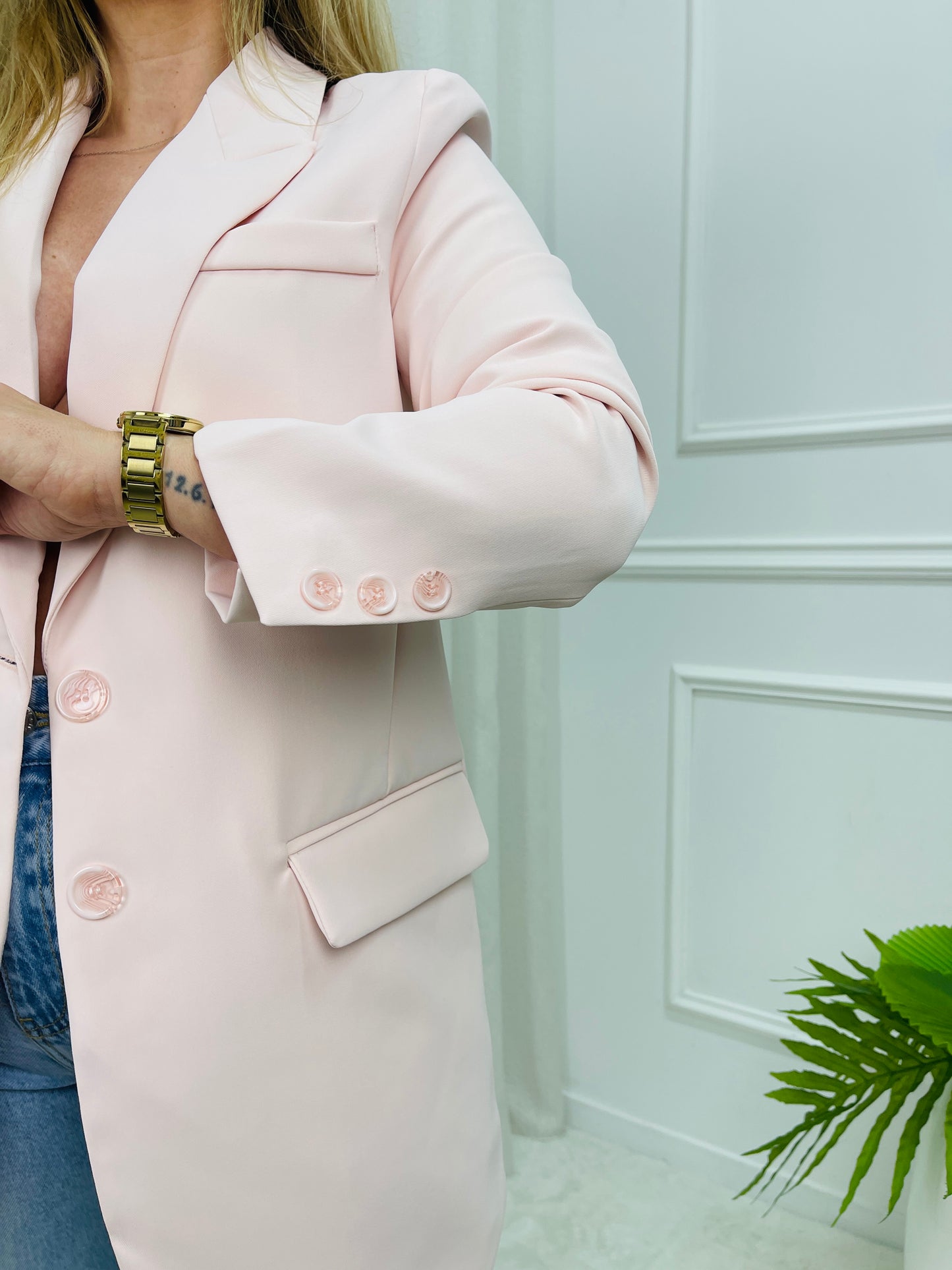 BLAZER OVERSIZED ROSA MOCHY