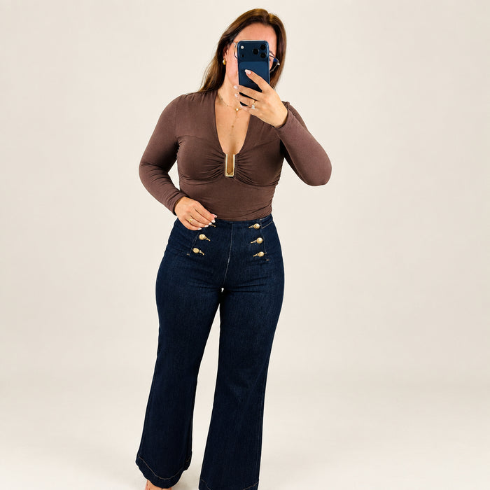 Body Capri Castanho