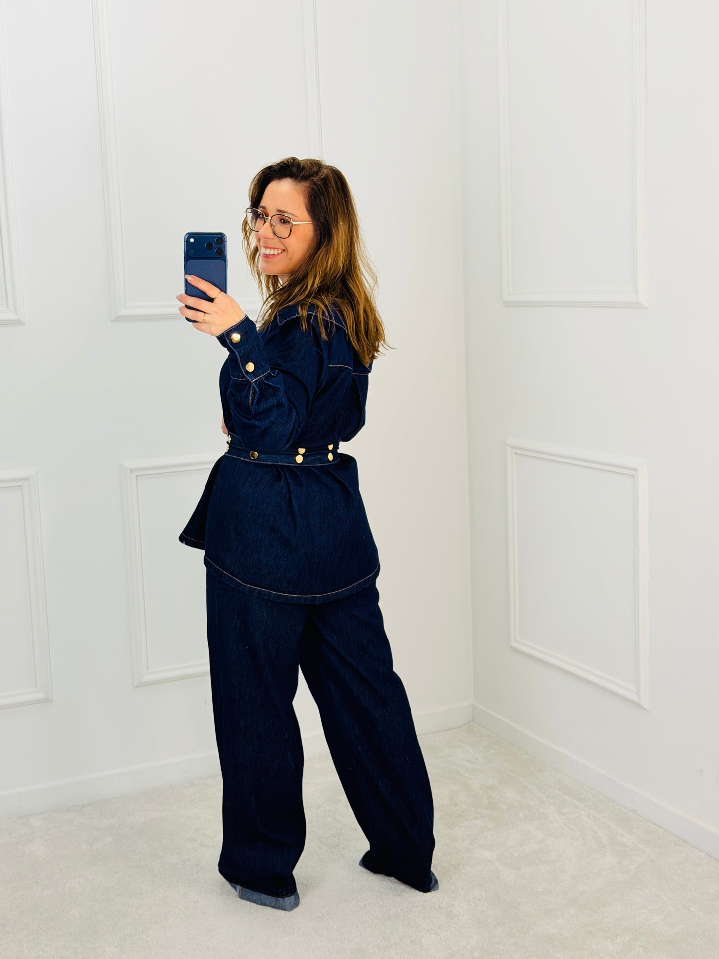 CONJUNTO CAMISA E CALÇA DE GANGA