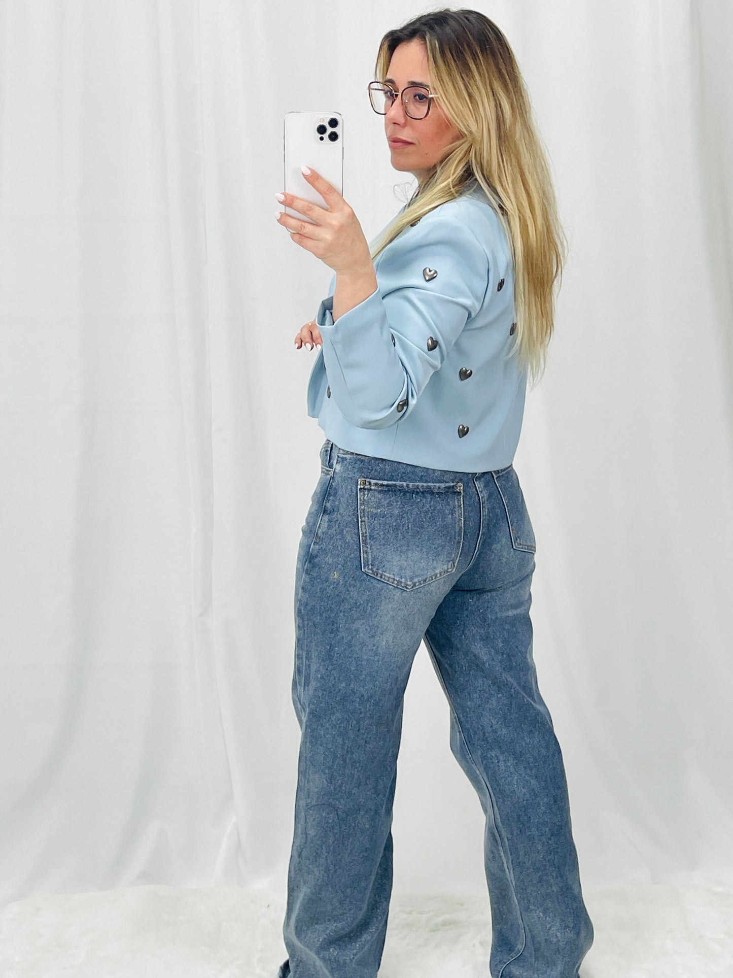 BLAZER CURTO COM CORAÇÕES MOCHY