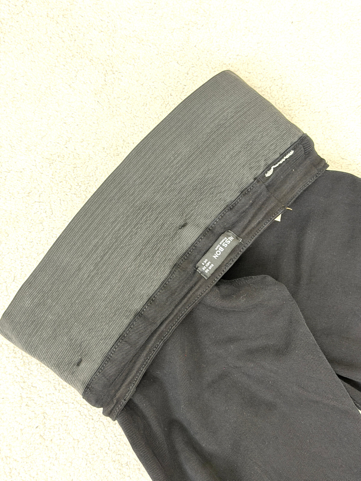 Calça de Ganga Preto com Cinta