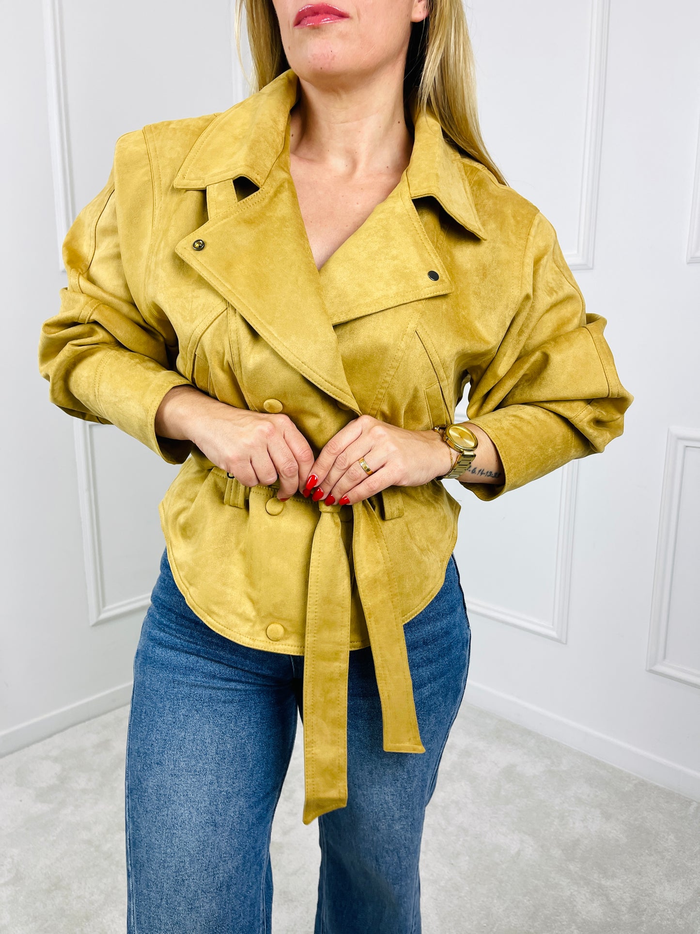 CASACO CAMURÇA AMARELO