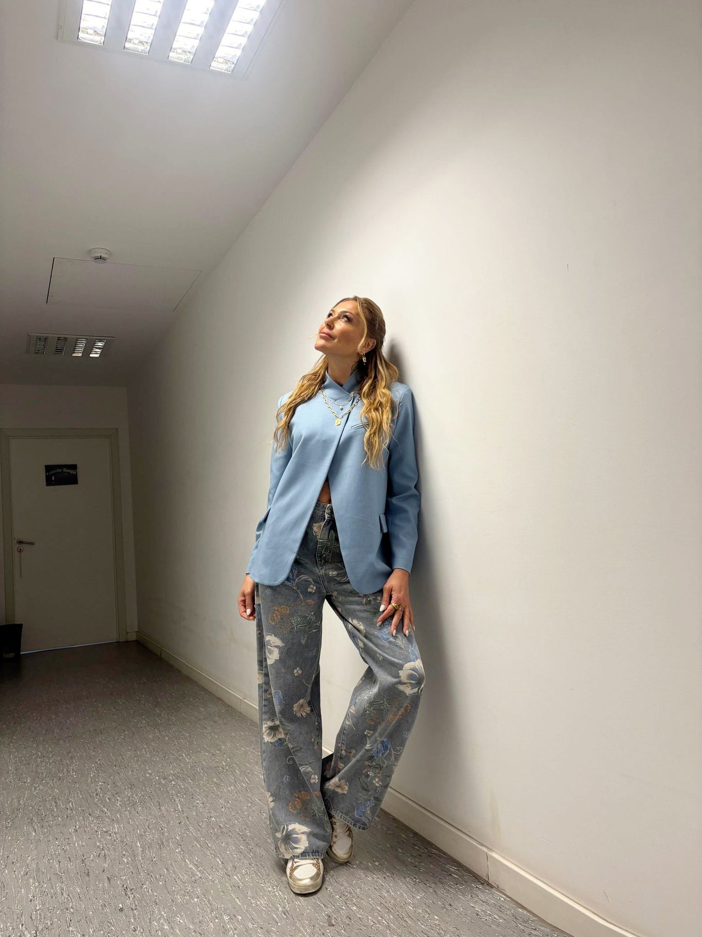 CALÇA WIDE LEG FLORAL