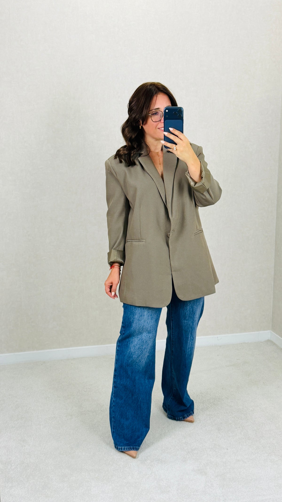 BLAZER OVERSIZED IVIVI TAUPE