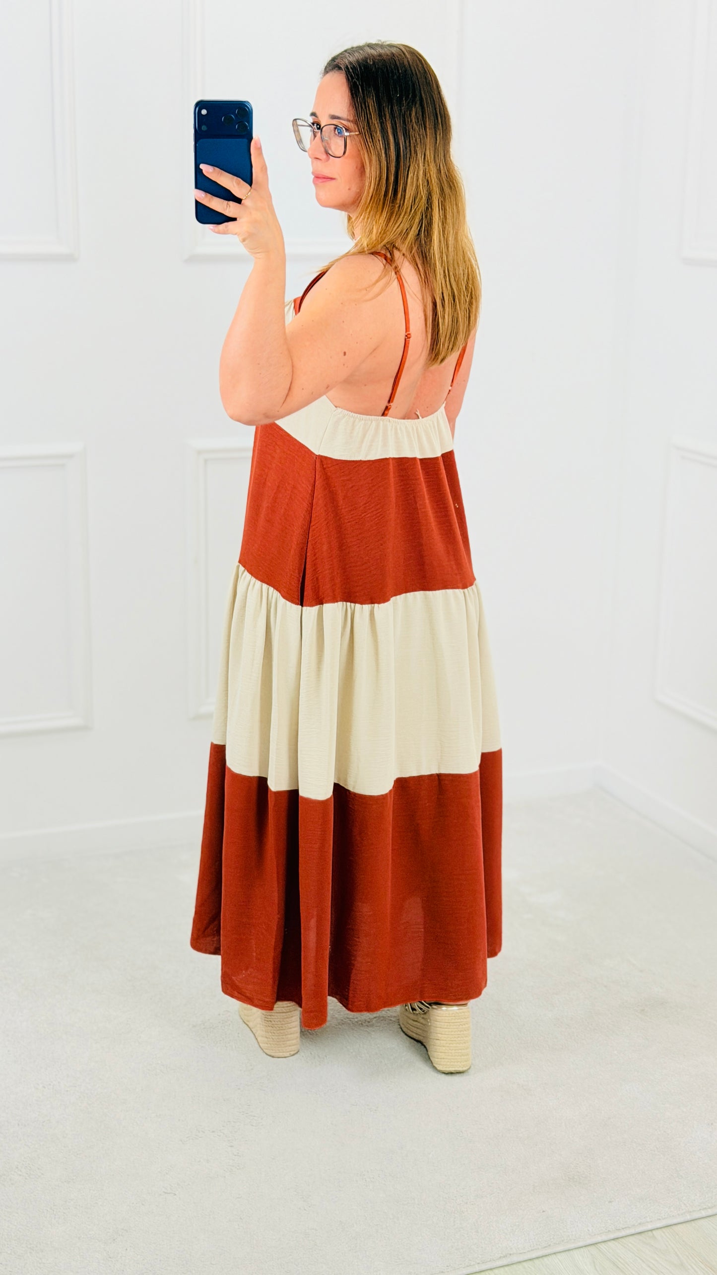 VESTIDO BICOLOR