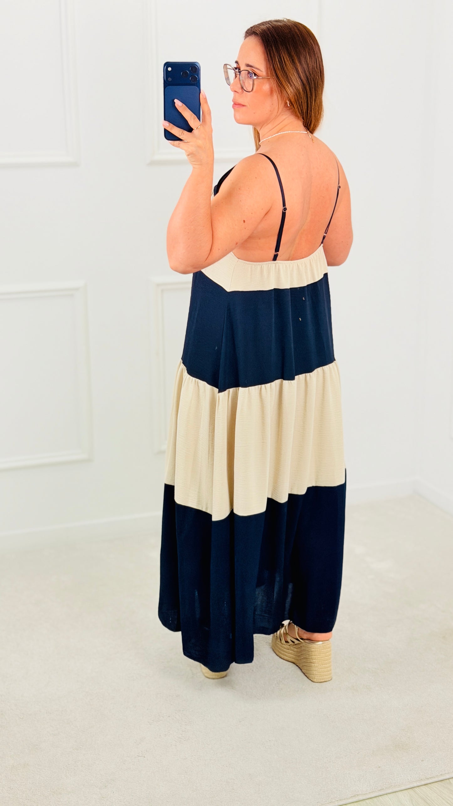 VESTIDO BICOLOR