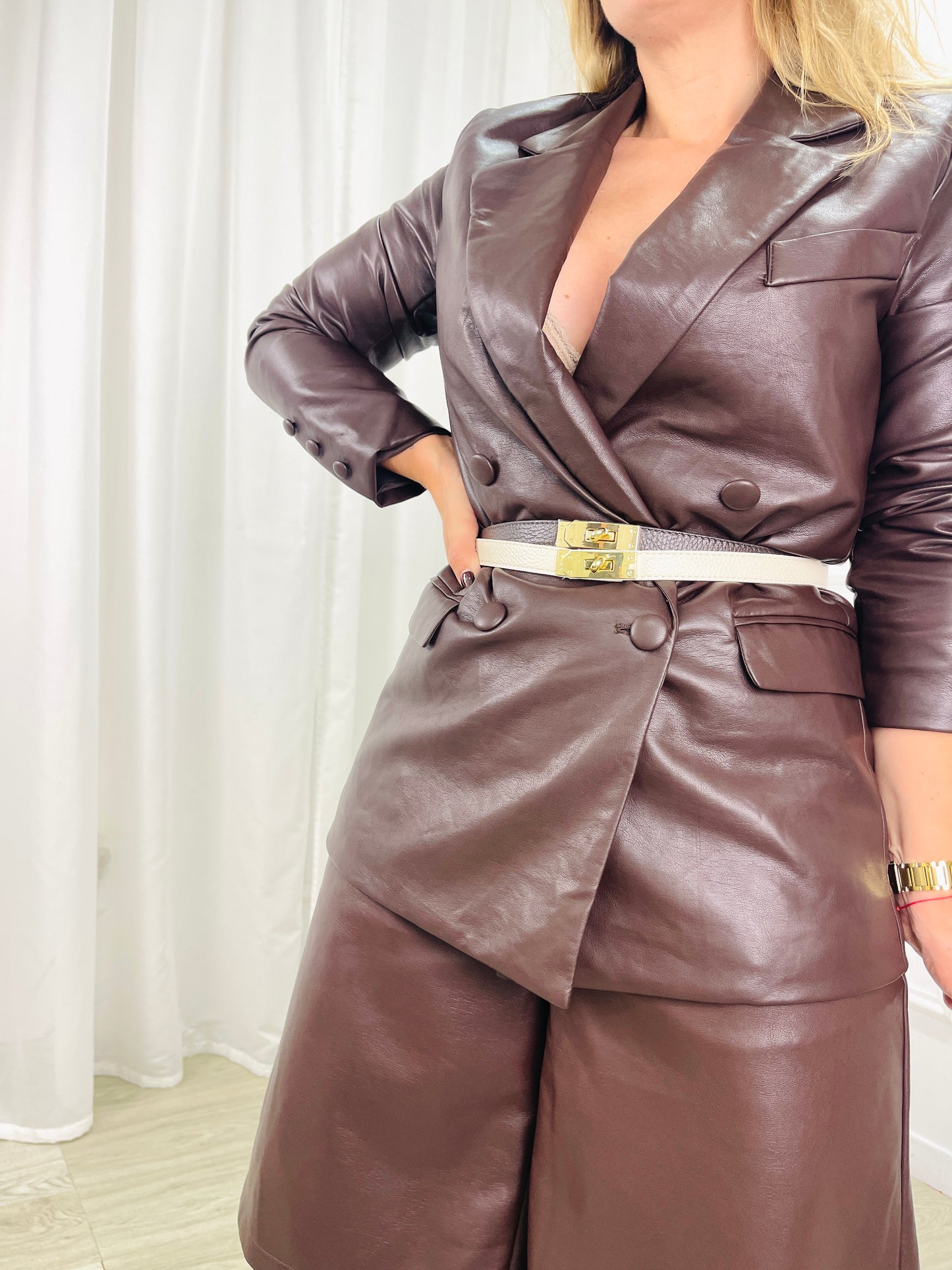 BLAZER ECOPELE CHOCOLATE