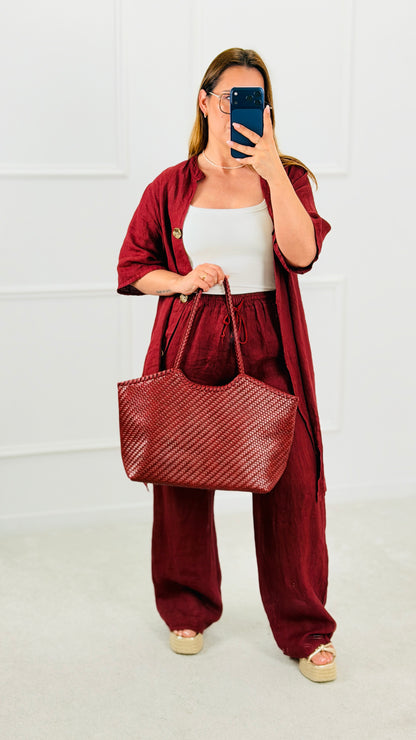 CONJUNTO LINHO BORDEAUX