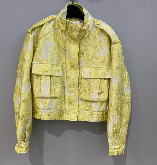 BOMBER TEXTURA AMARELO