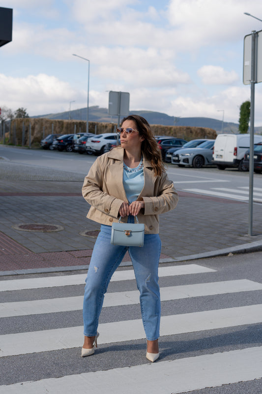 CALÇA GANGA MOM FIT CLARA