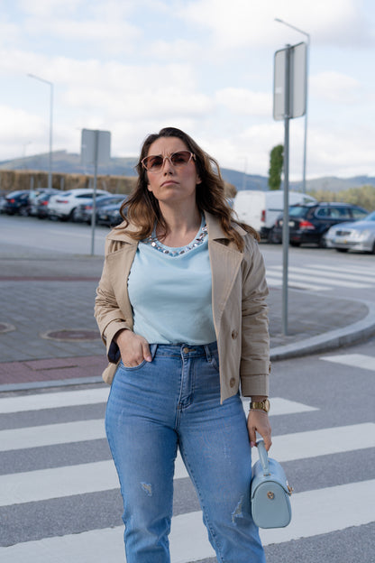 CALÇA GANGA MOM FIT CLARA