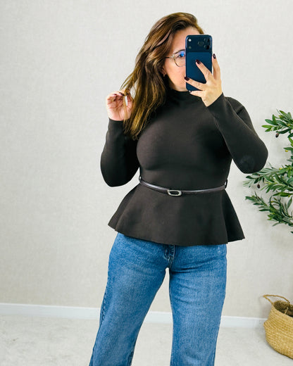 Camisola de Malha com Cinto