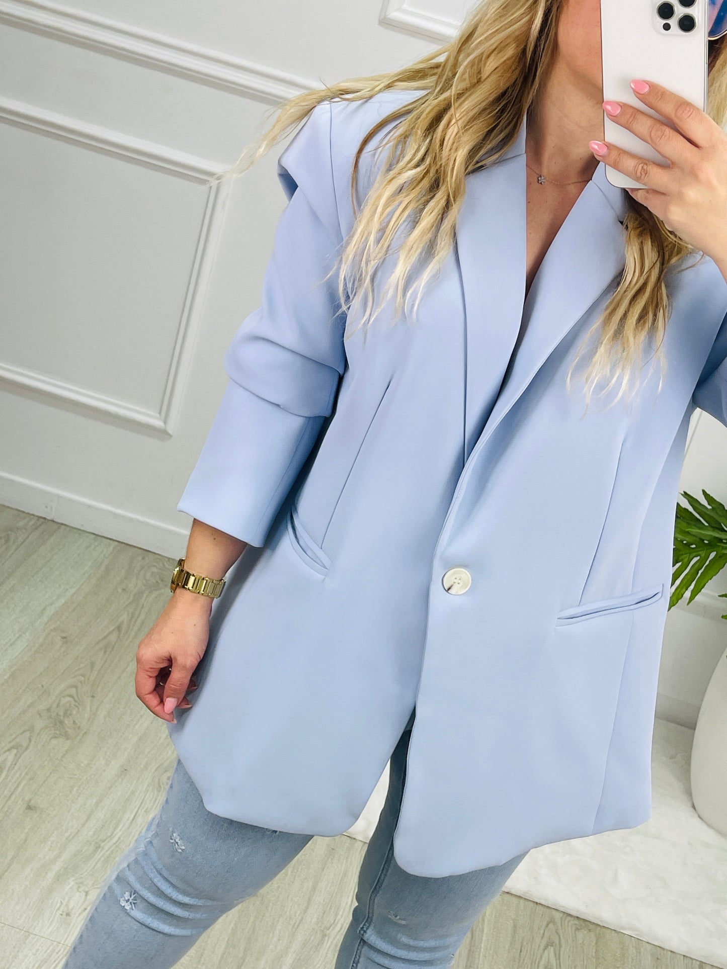 BLAZER OVERSIZED AZUL IVIVI