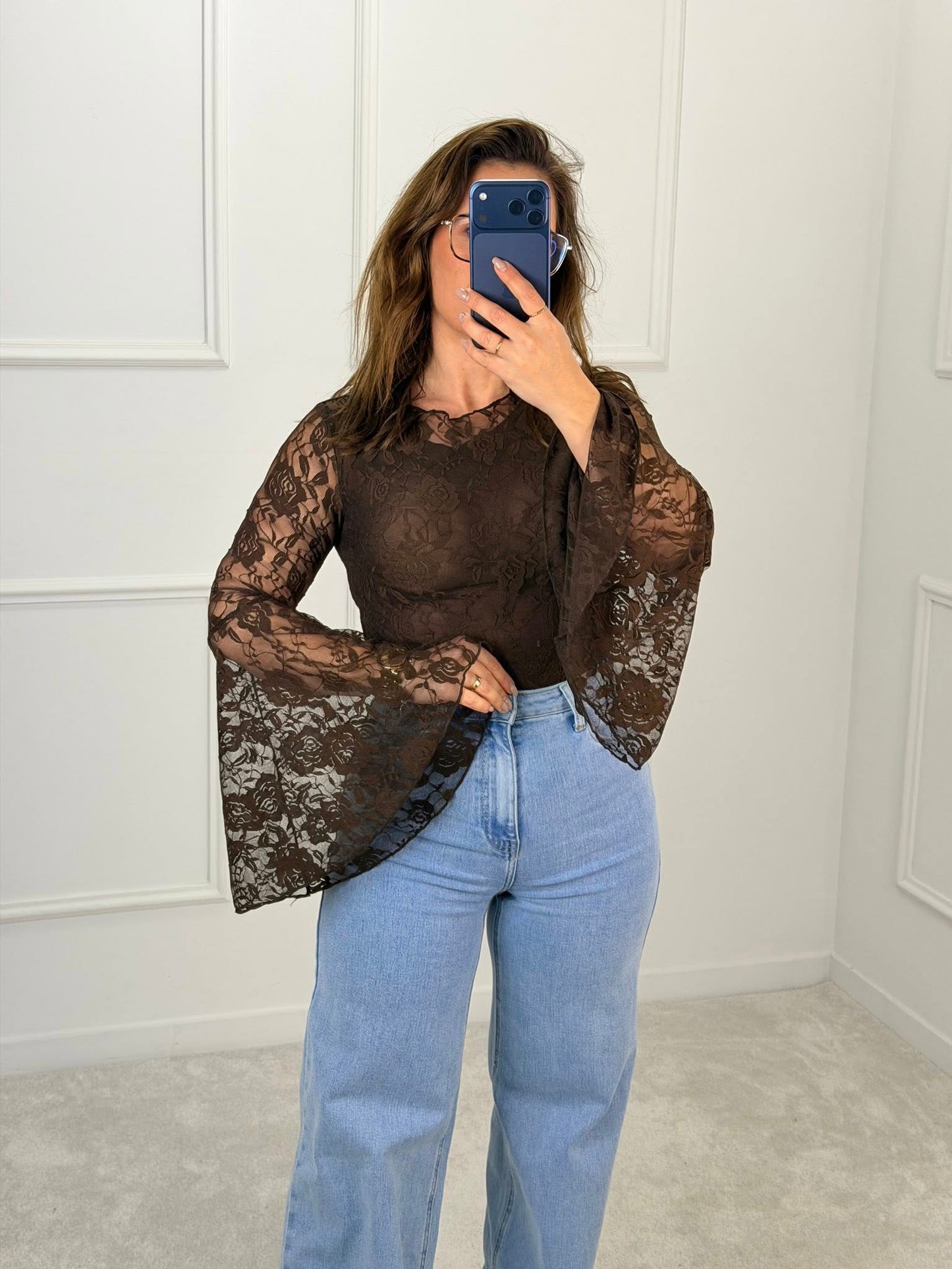 BODY RENDA MANGA COMPRIDA