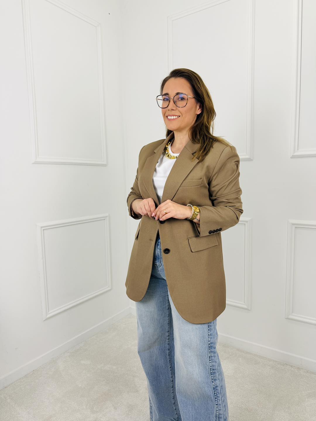 BLAZER CAMEL CLÁSSICO