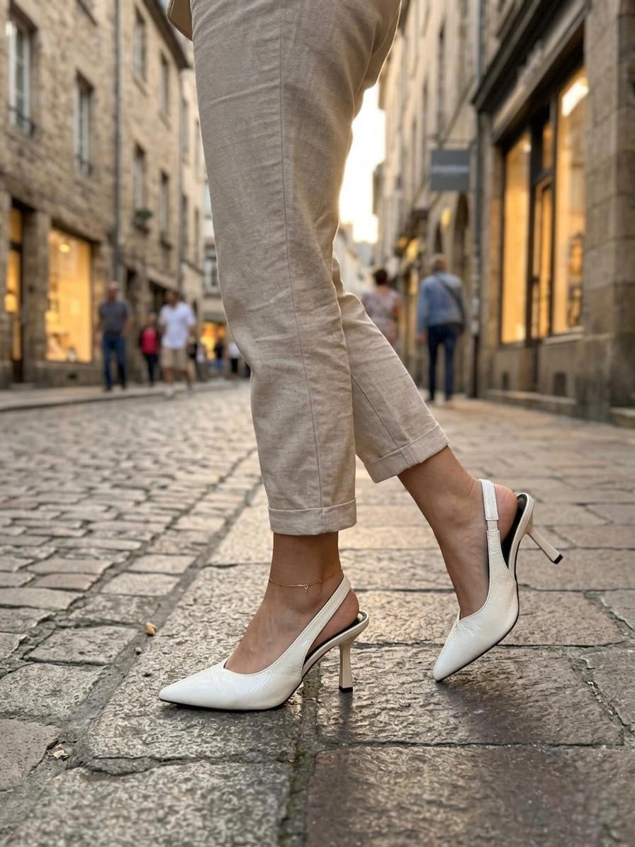 SAPATO TIPO MULES BRANCO