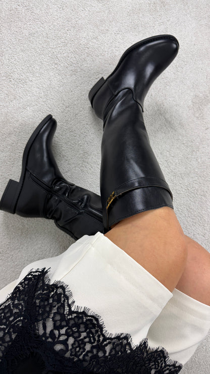Bota cano alto Verona preto – foto 2
