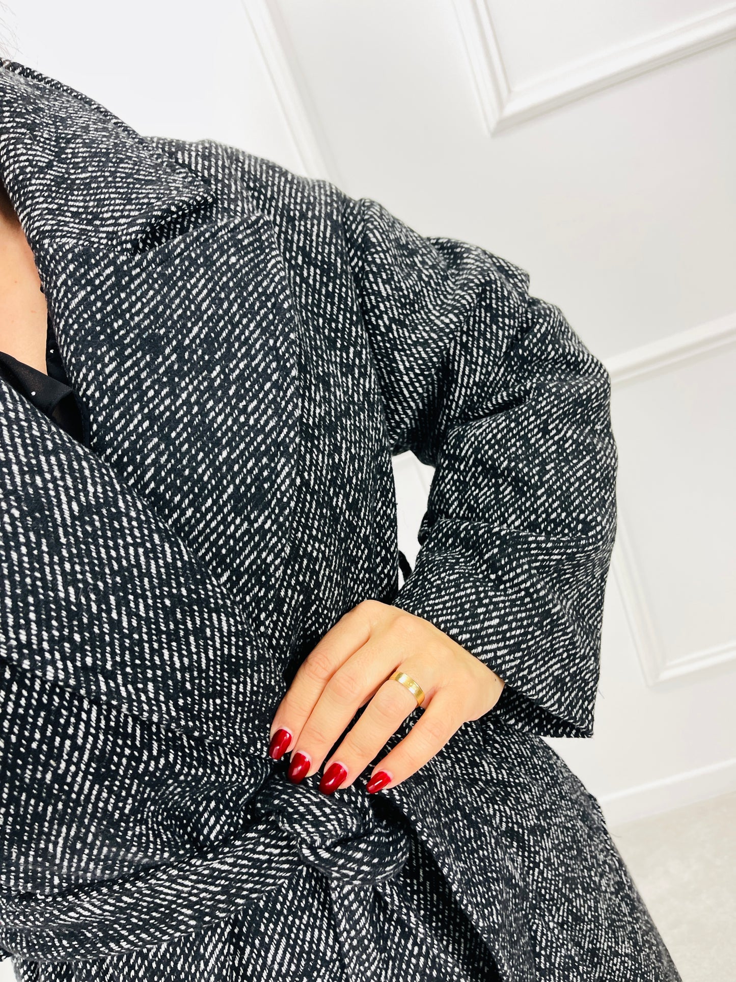 SOBRETUDO COMPRIDO FAZENDA PADRÃO TWEED