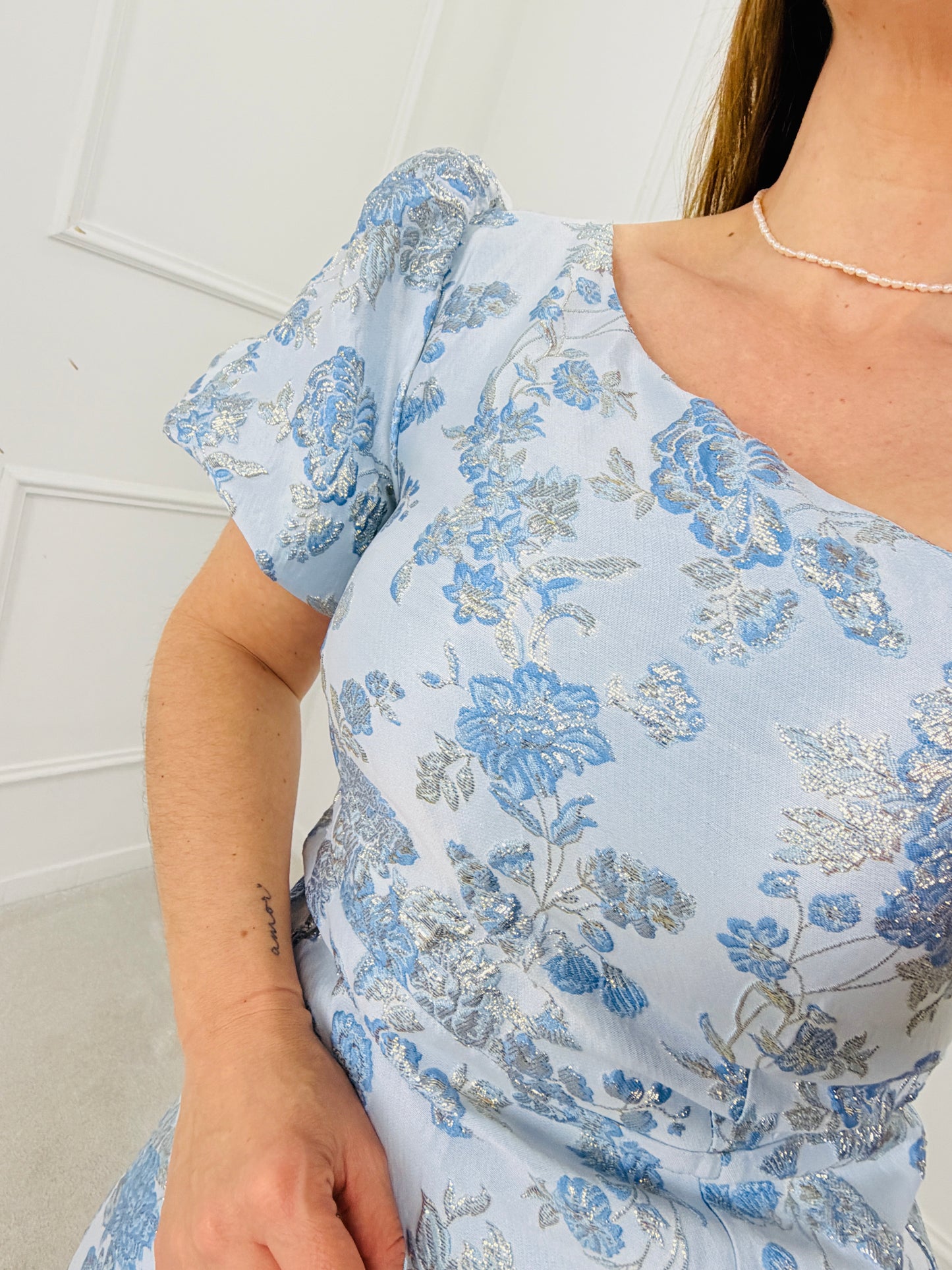 VESTIDO FLORAL AZUL
