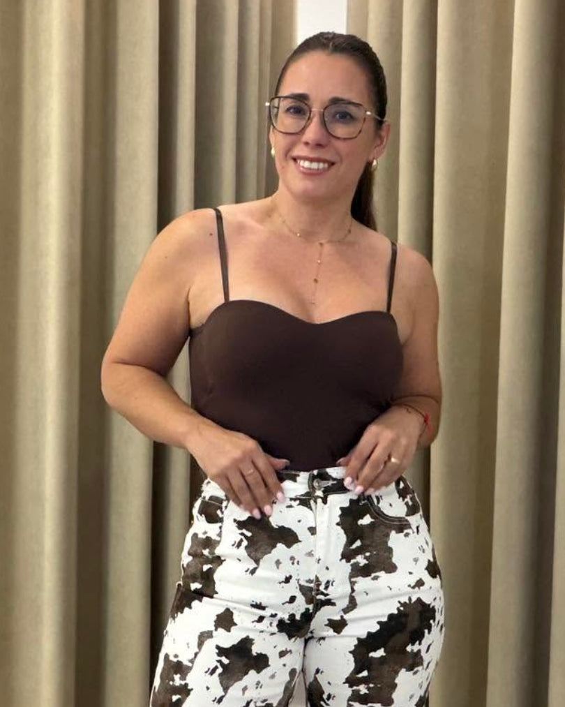 Body com Copas e Alças Finas