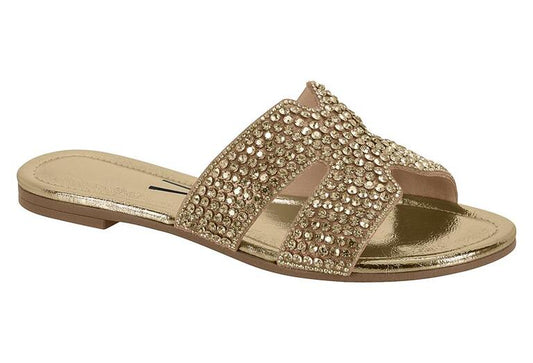 CHINELO DOURADO BRILHO VIZZANO