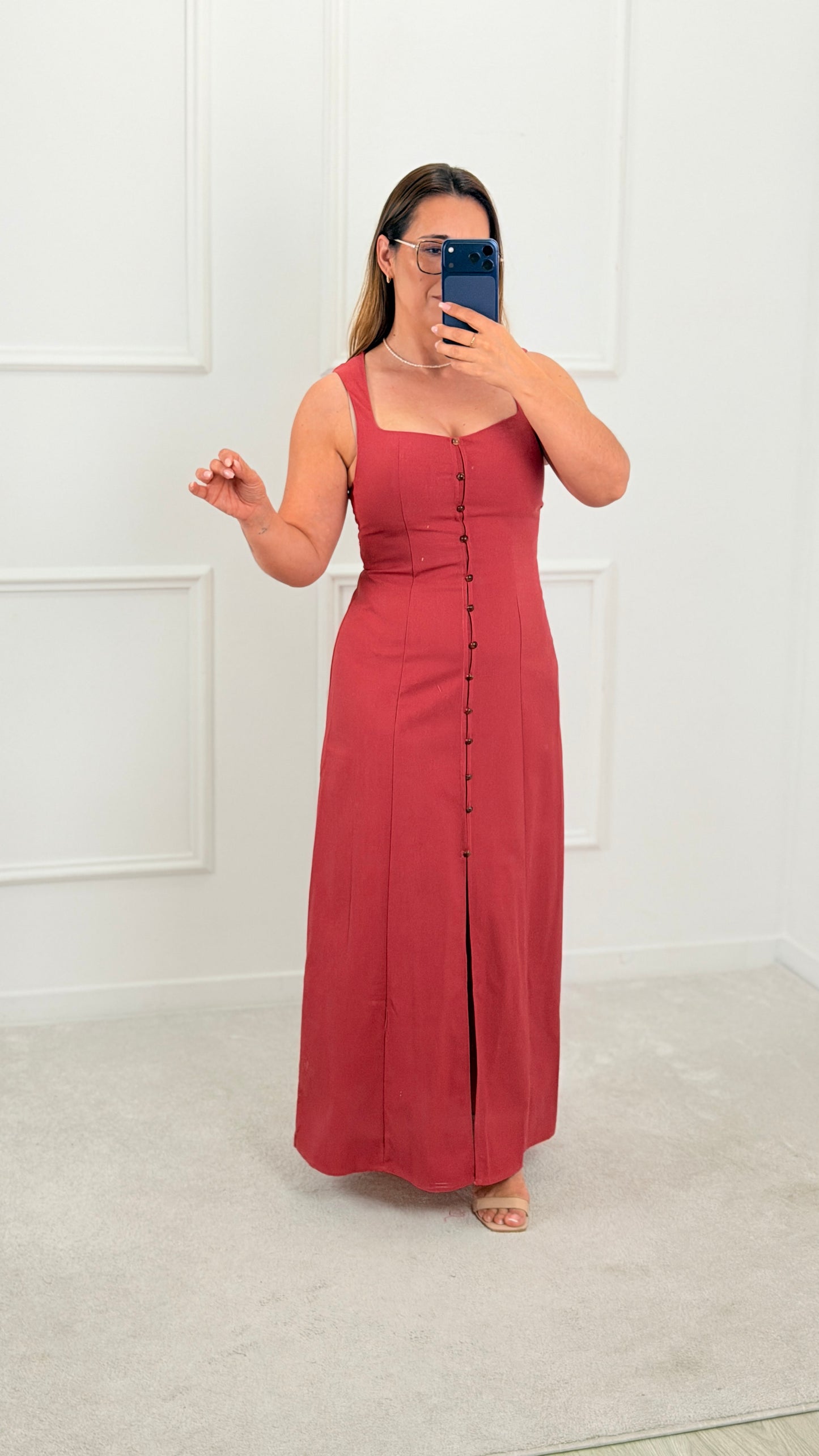 Vestido Aurora Bordeaux