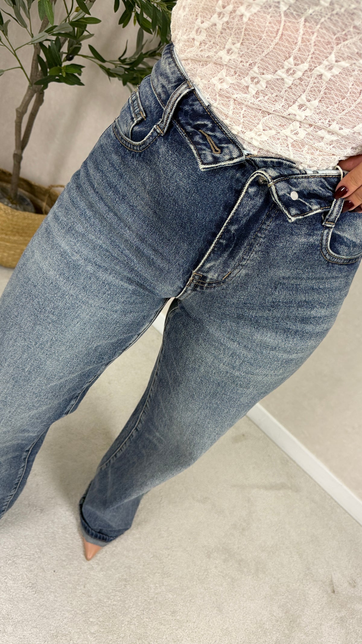 Jeans Wide Leg Denim