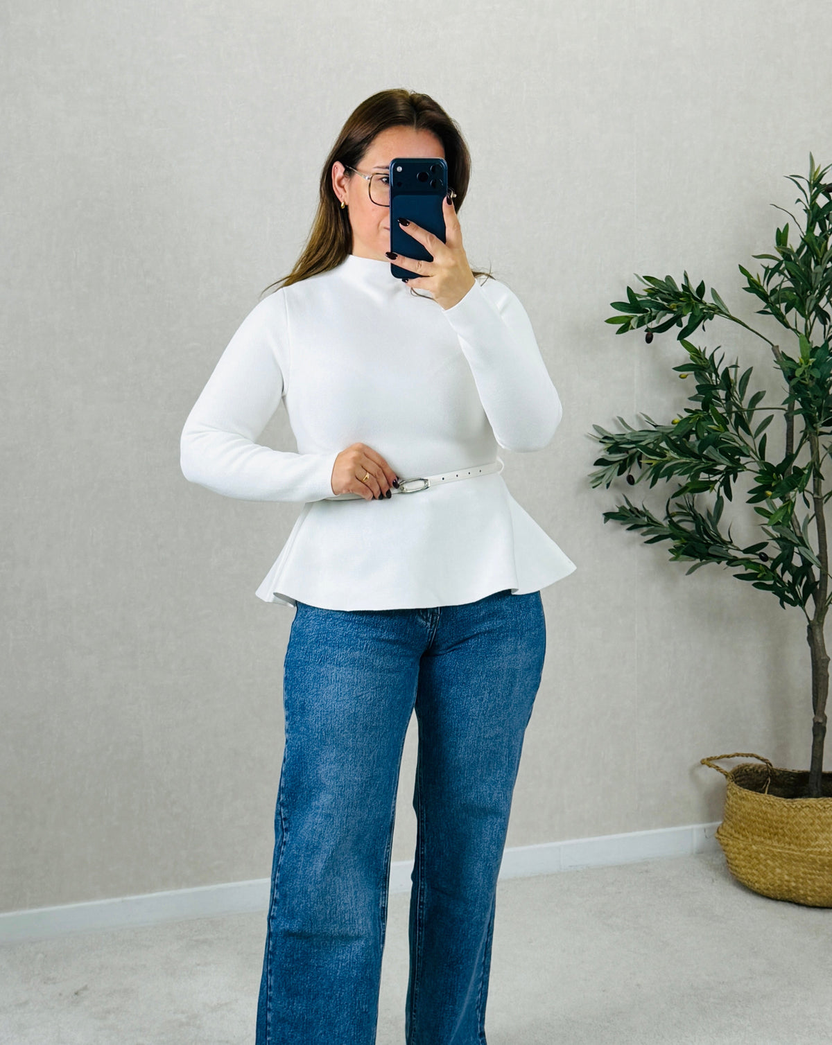 Camisola de Malha com Cinto
