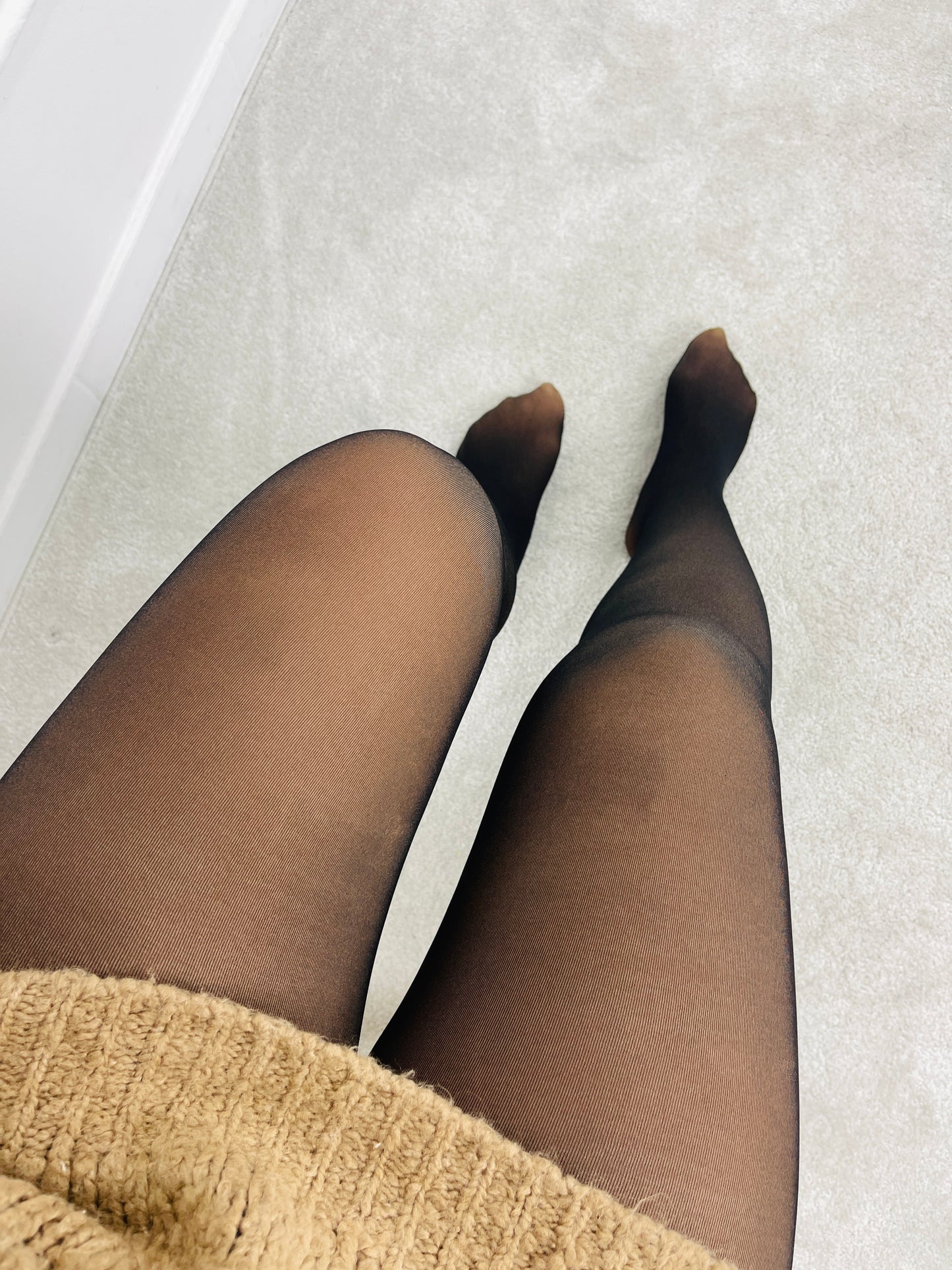 MEIA-CALÇA TÉRMICA COM EFEITO NATURAL PRETO