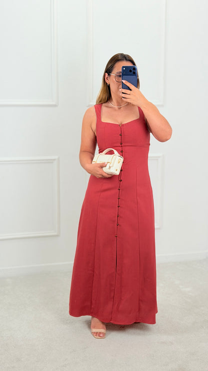 Vestido Aurora Bordeaux