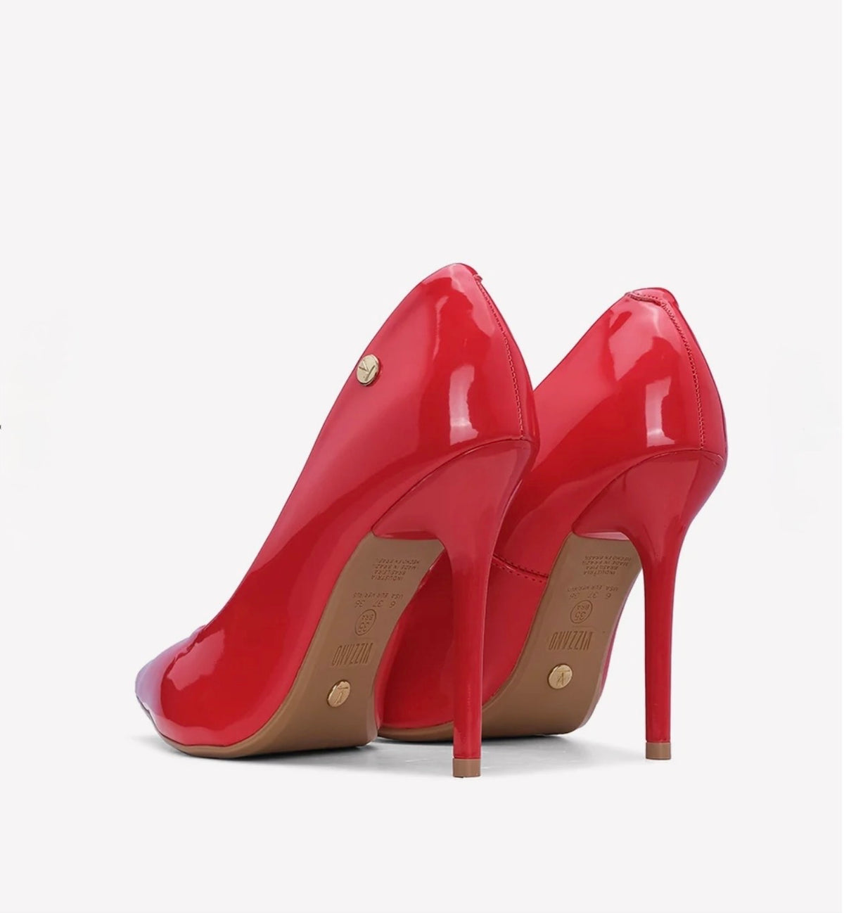 SAPATO SALTO ALTO VERNIZ VERMELHO VIZZANO