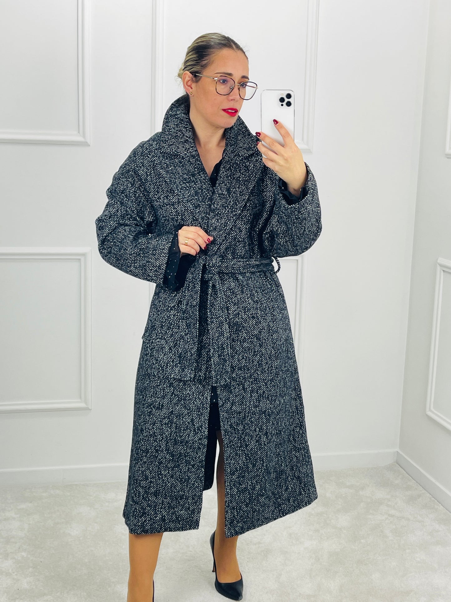 SOBRETUDO COMPRIDO FAZENDA PADRÃO TWEED