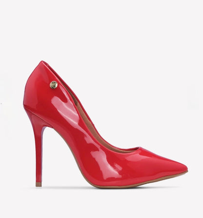 SAPATO SALTO ALTO VERNIZ VERMELHO VIZZANO