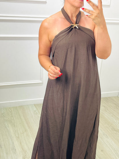 VESTIDO SEM COSTAS ESTRELA