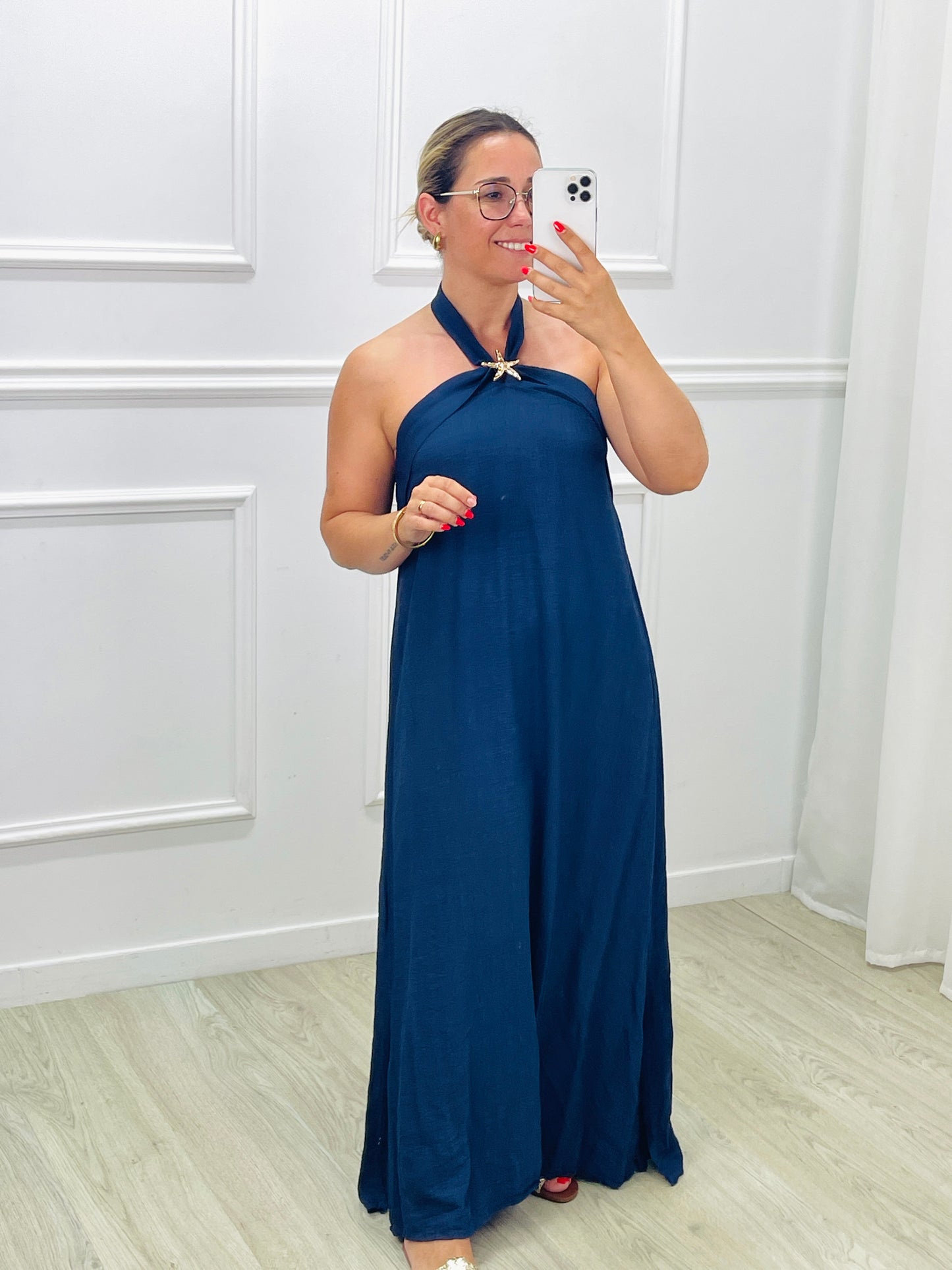 VESTIDO SEM COSTAS ESTRELA