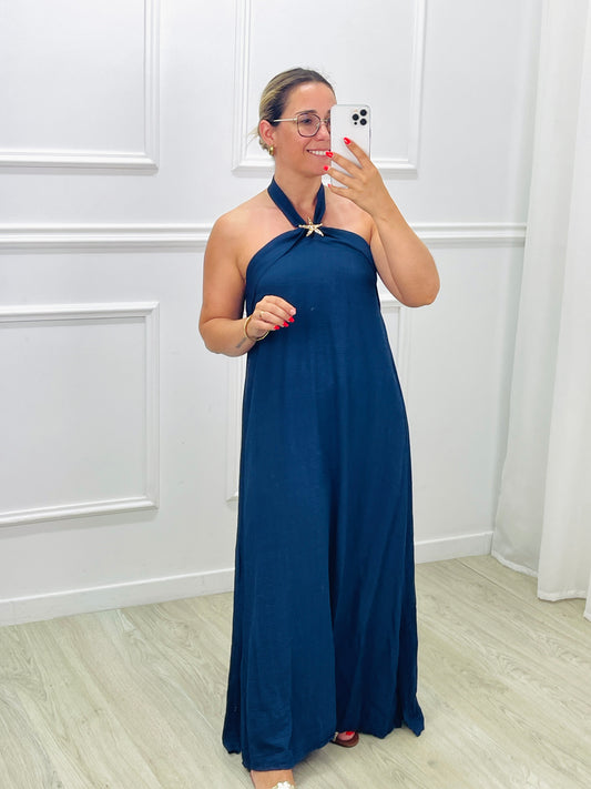 VESTIDO SEM COSTAS ESTRELA
