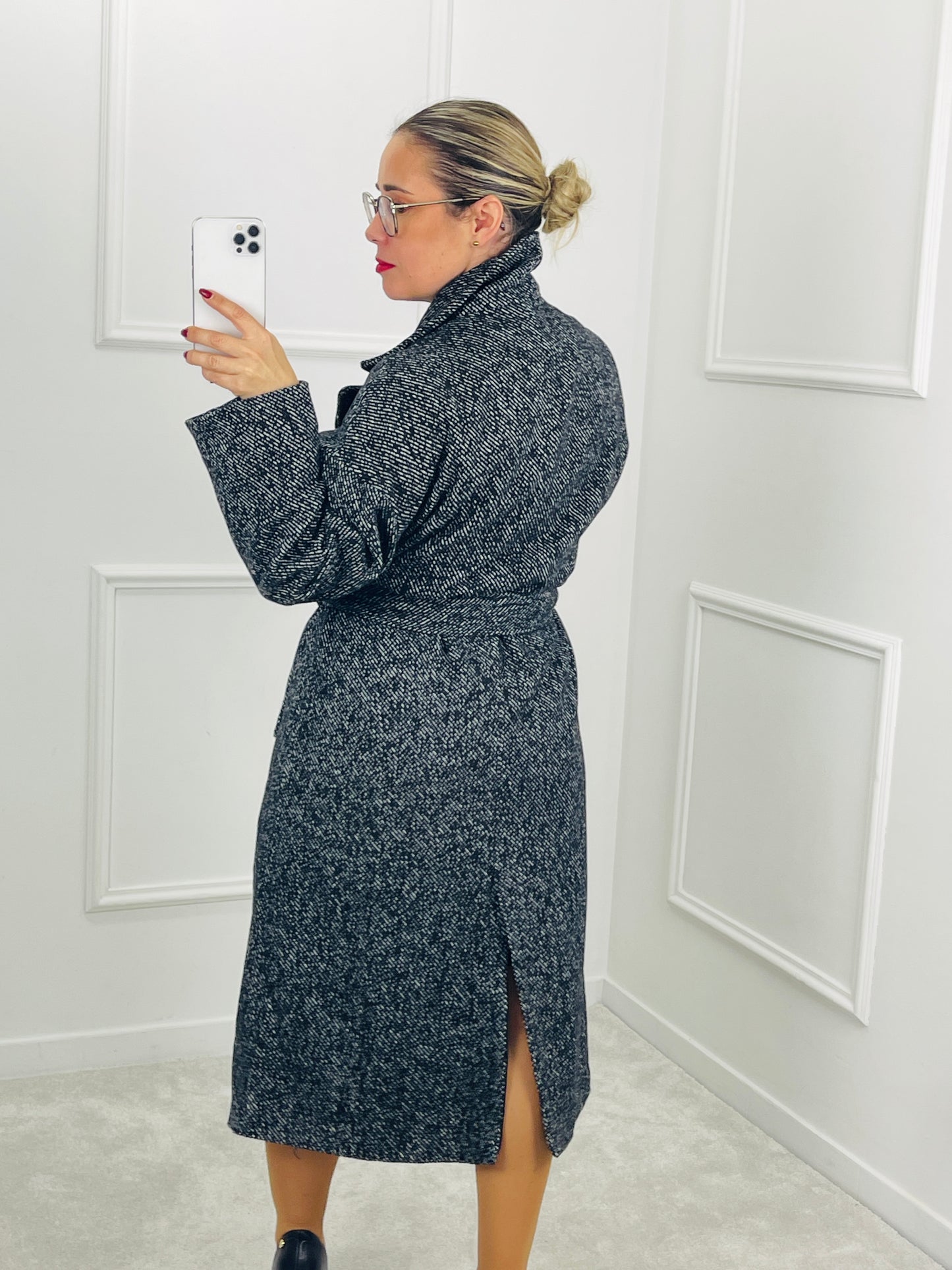 SOBRETUDO COMPRIDO FAZENDA PADRÃO TWEED