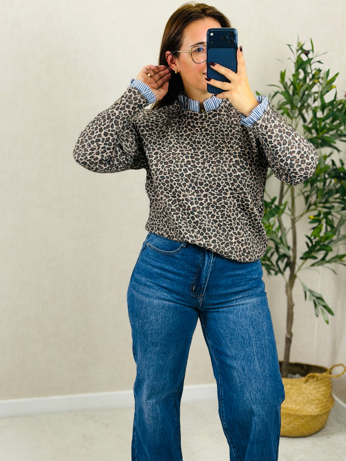 Camisola de Malha Leopardo