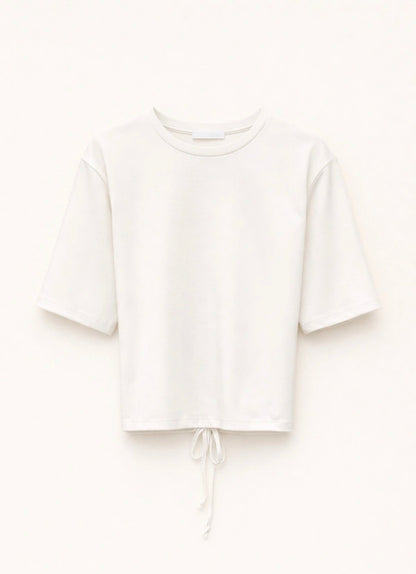 T-shirt Detalhe Cruzado Costas