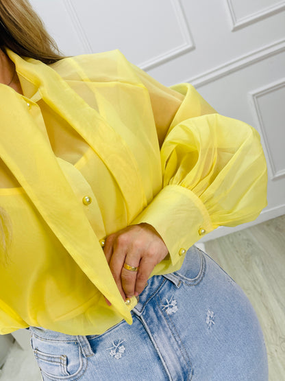 CAMISA FLUIDA AMARELO